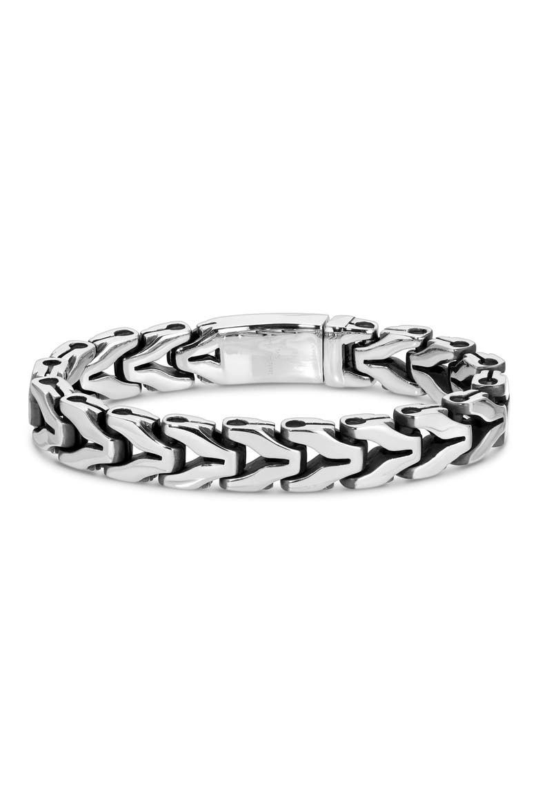 Men's Adam Chain Bracelet, Main, color, SILVER