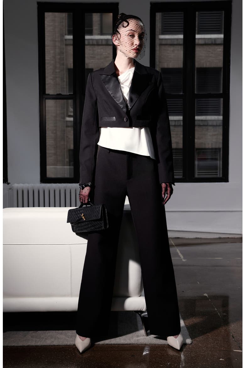 Scotty Wide Leg Pants, Alternate, color, BLACK