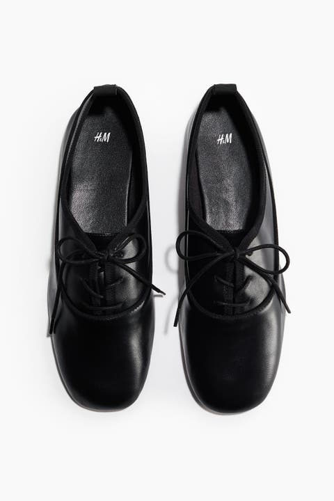 Lace-up Ballet Flats
