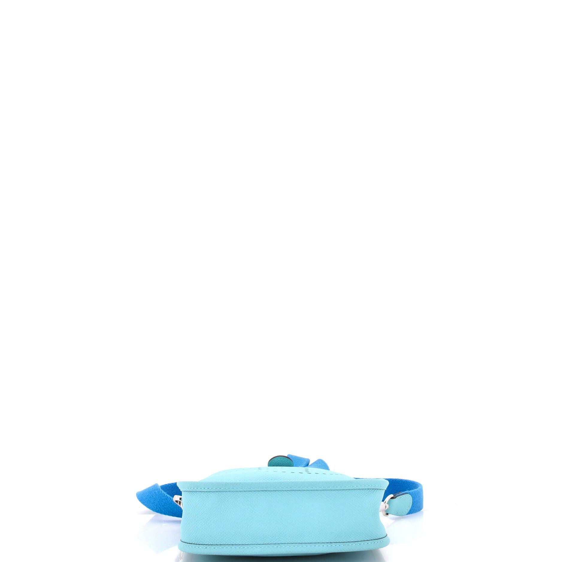 Pre-Owned Hermes Evelyne Bag Gen III Epsom TPM, Alternate, color, Bleu Atoll