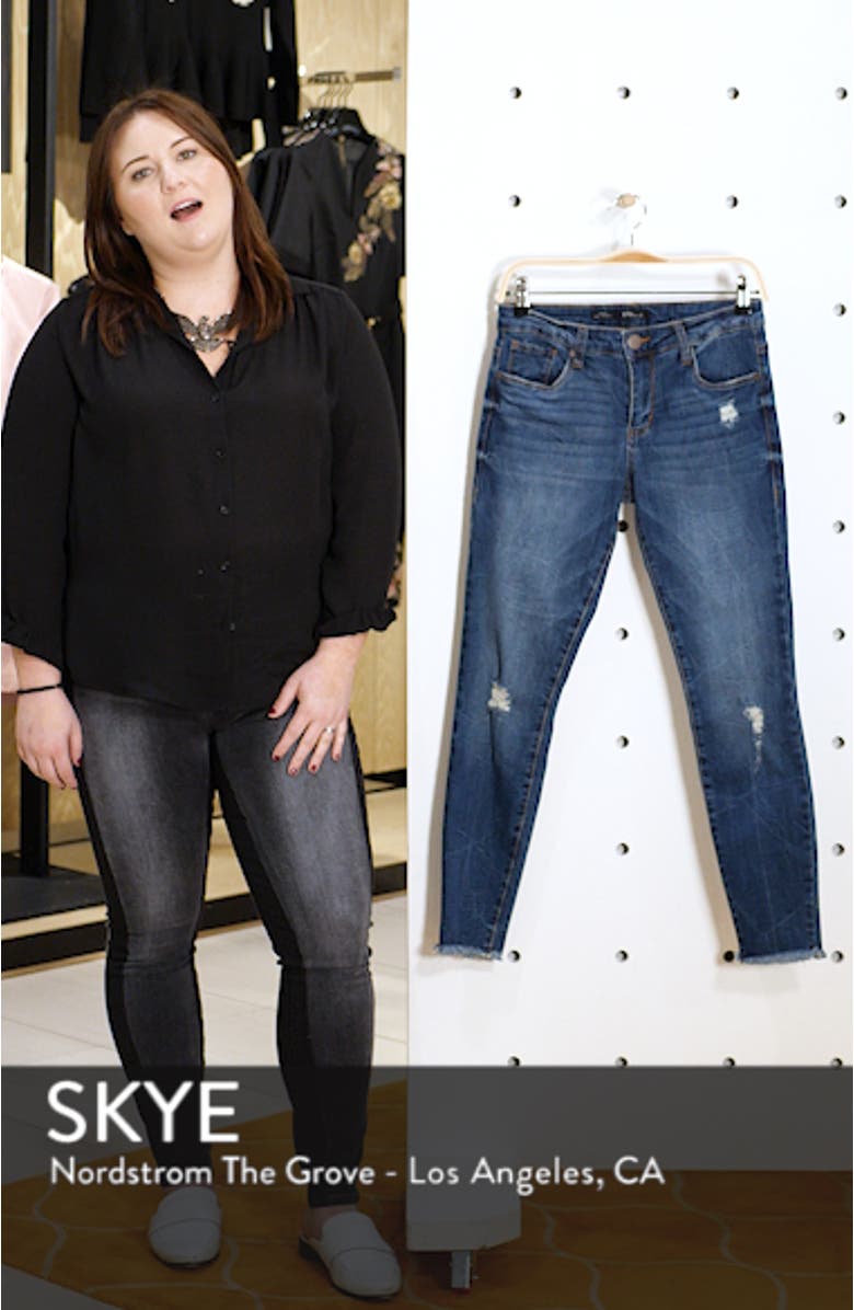 Emma Distressed Ankle Skinny Jeans, sales video thumbnail