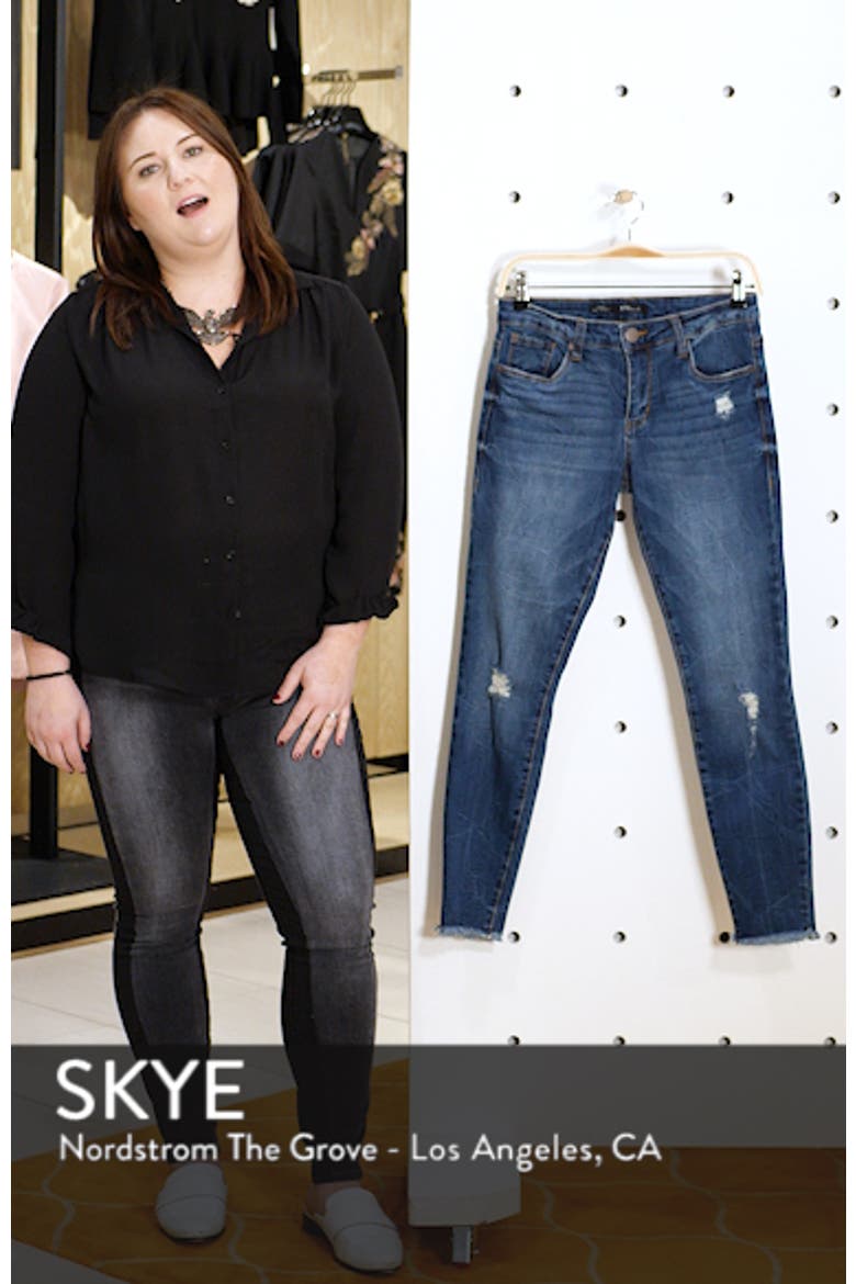 Emma Distressed Ankle Skinny Jeans video