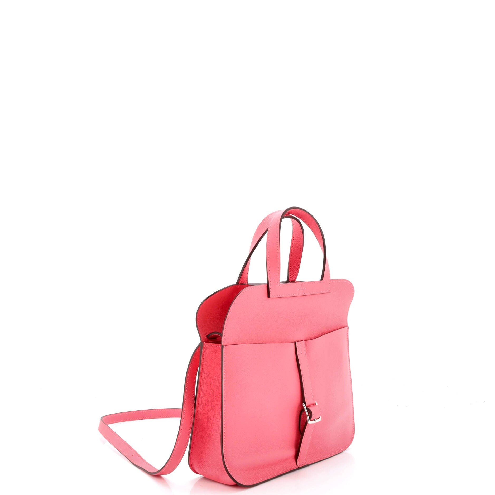 Pre-Owned Hermes Halzan Bag Evercolor 25, Alternate, color, Rose Azalee