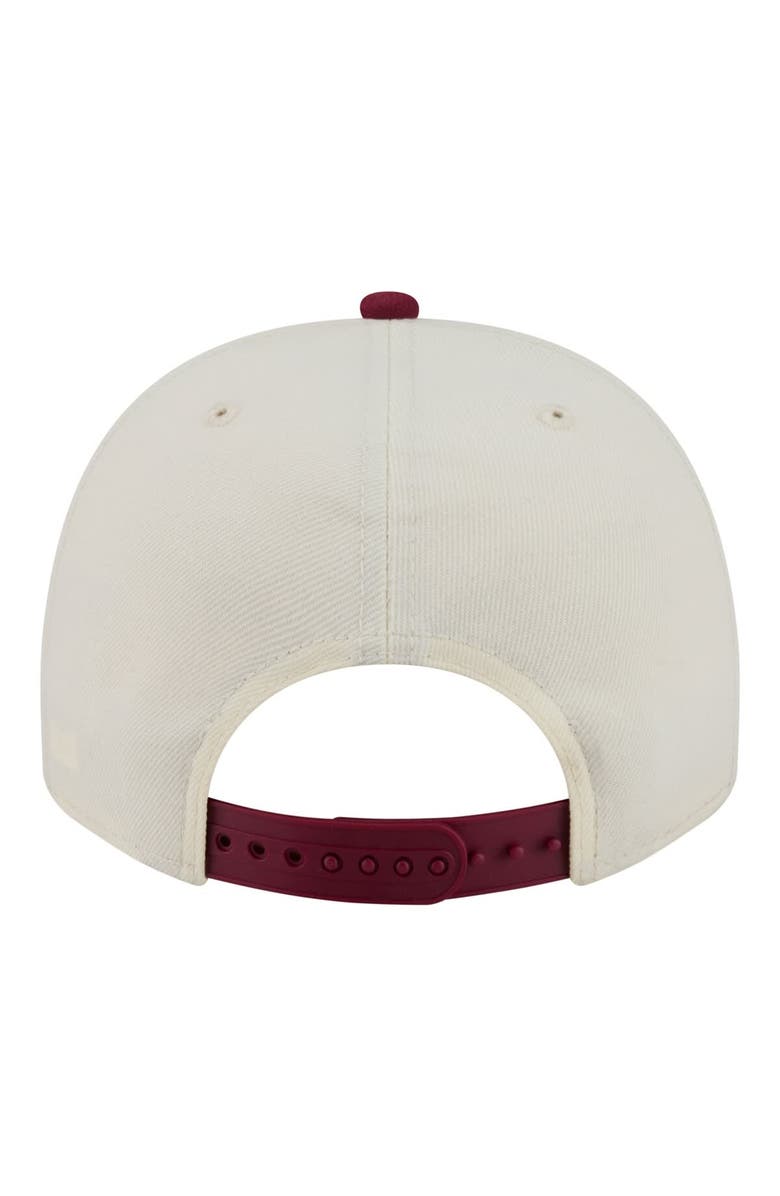 New Era Men's New Era Cream Philadelphia Phillies Throwback Tri-Hit A-Frame 9FIFTY Adjustable Hat, Alternate, color, Cream