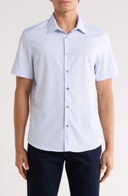 DKNY SPORTSWEAR Declan Short Sleeve Button-Up Shirt