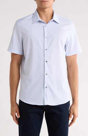 DKNY SPORTSWEAR Declan Short Sleeve Button-Up Shirt