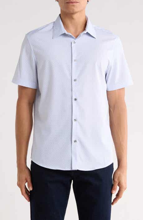 DKNY SPORTSWEAR Declan Short Sleeve Button-Up Shirt
