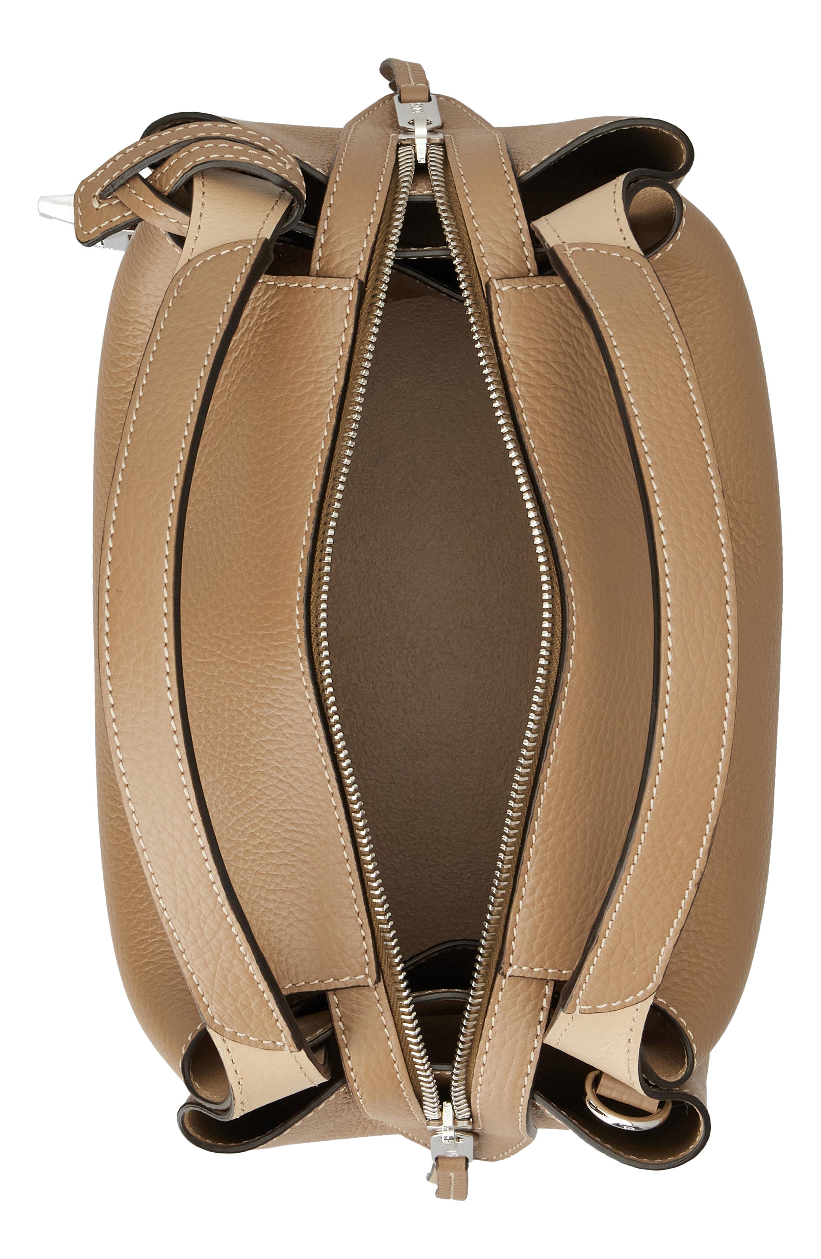 Tod's Mini T Timeless Leather Bowling Bag, Alternate, color, 