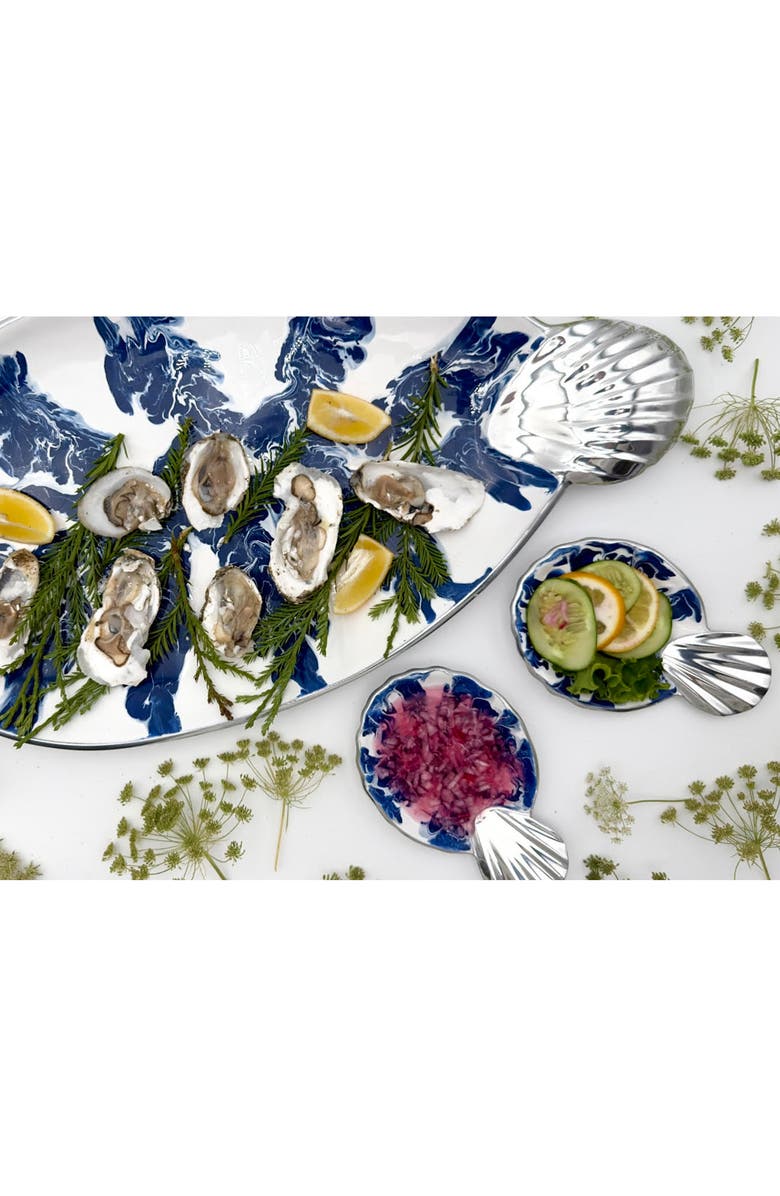 Lunares LA MAR Oval Serving Dish, Alternate, color, Blue