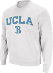 COLOSSEUM Men's Colosseum White UCLA Bruins Arch & Logo Crew Neck Sweatshirt