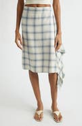 Coperni Check Zero Waste Asymmetric Skirt