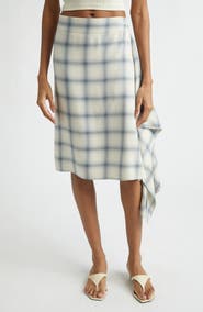 Coperni Check Zero Waste Asymmetric Skirt