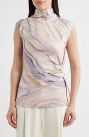 BOSS Erocis Print Sleeveless Top