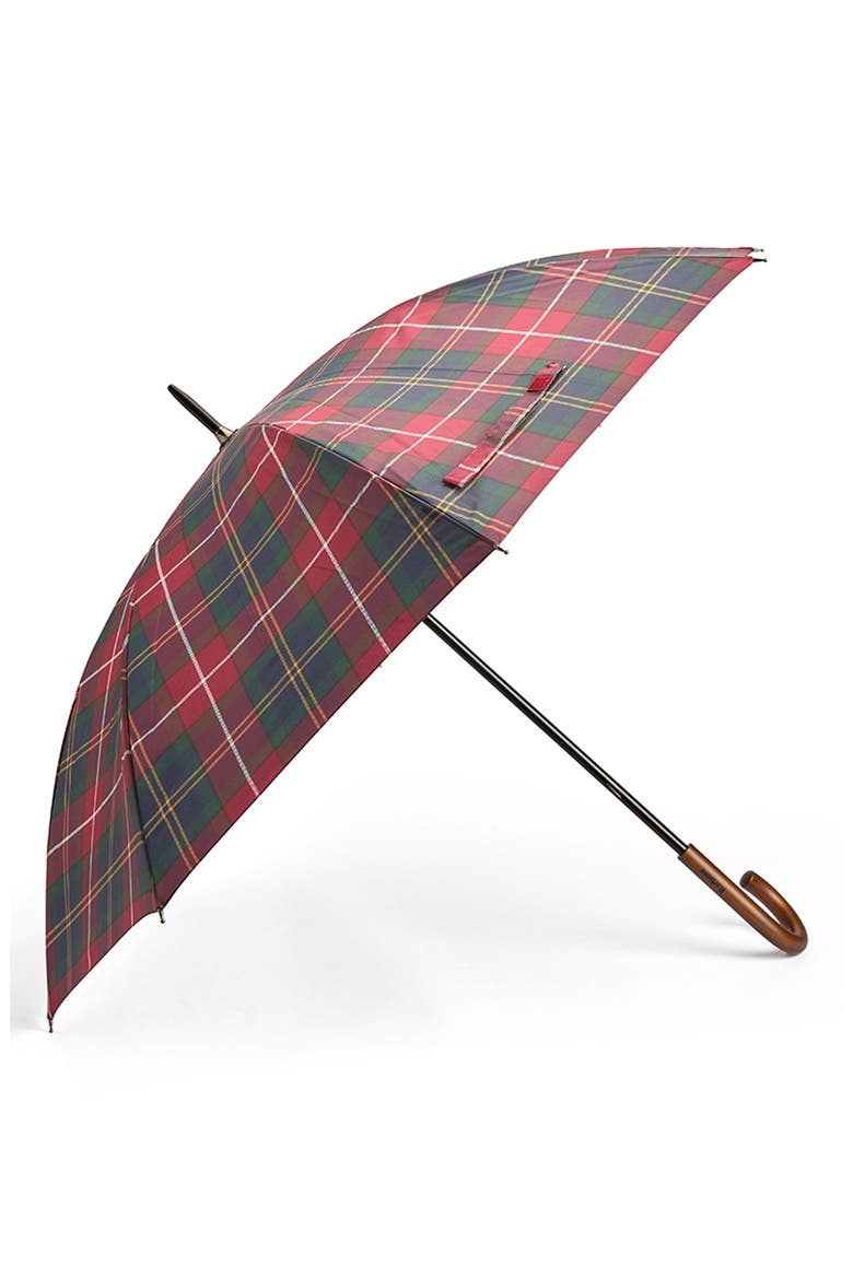 Tartan Walker Umbrella, Main, color, WINTERBERRY TARTAN