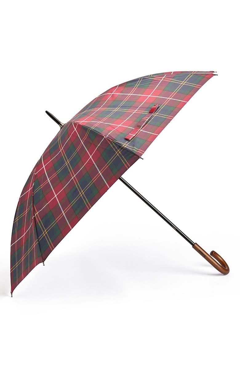 Barbour Tartan Walker Umbrella, Main, color, Winterberry Tartan