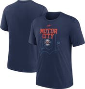Nike Men's Nike  Navy Detroit Tigers Rewind Retro Tri-Blend T-Shirt