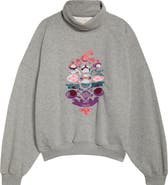 Free People FP Movement On Your Mark Logo Embroidered French Terry Sweatshirt
