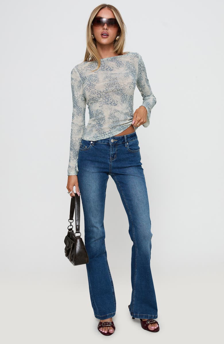 Princess Polly Let It Happen Leopard Print Boat Neck Top, Alternate, color, Leopard