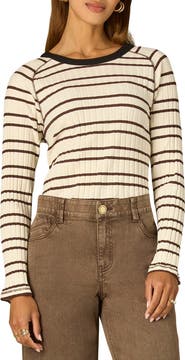 Wit & Wisdom Stripe Rib Top