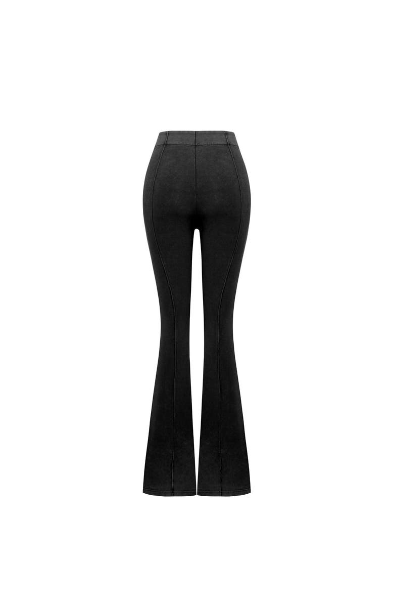 PCFG Cotton Acid Washed Flare Sweatpant, Alternate, color, Black