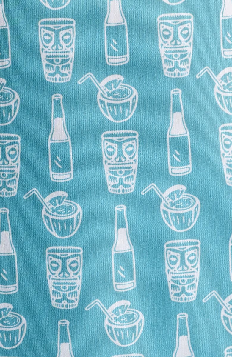 Swannies Elliott Tropical Libations Print Golf Polo, Alternate, color, Pacific