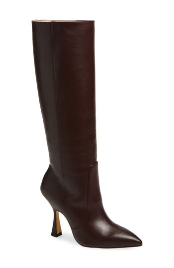 Stuart Weitzman Tuliana 85 Slouch Knee High Boot In Burgundy