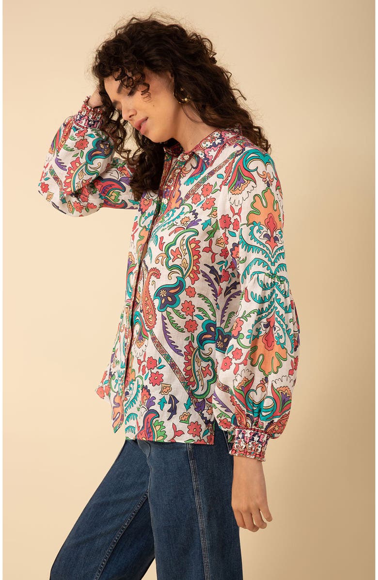 Hale Bob Marley Linen Top, Alternate, color,