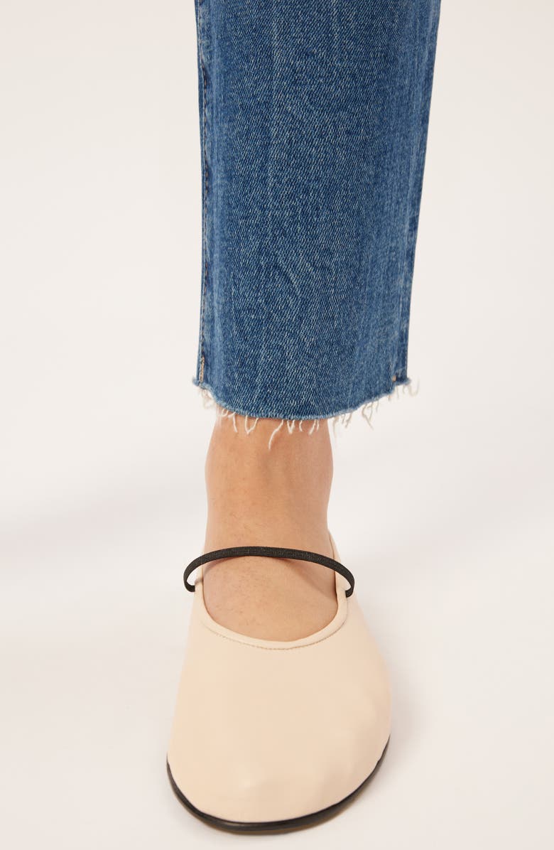 DL1961 Patti Frayed High Waist Ankle Straight Leg Jeans, Alternate, color, 