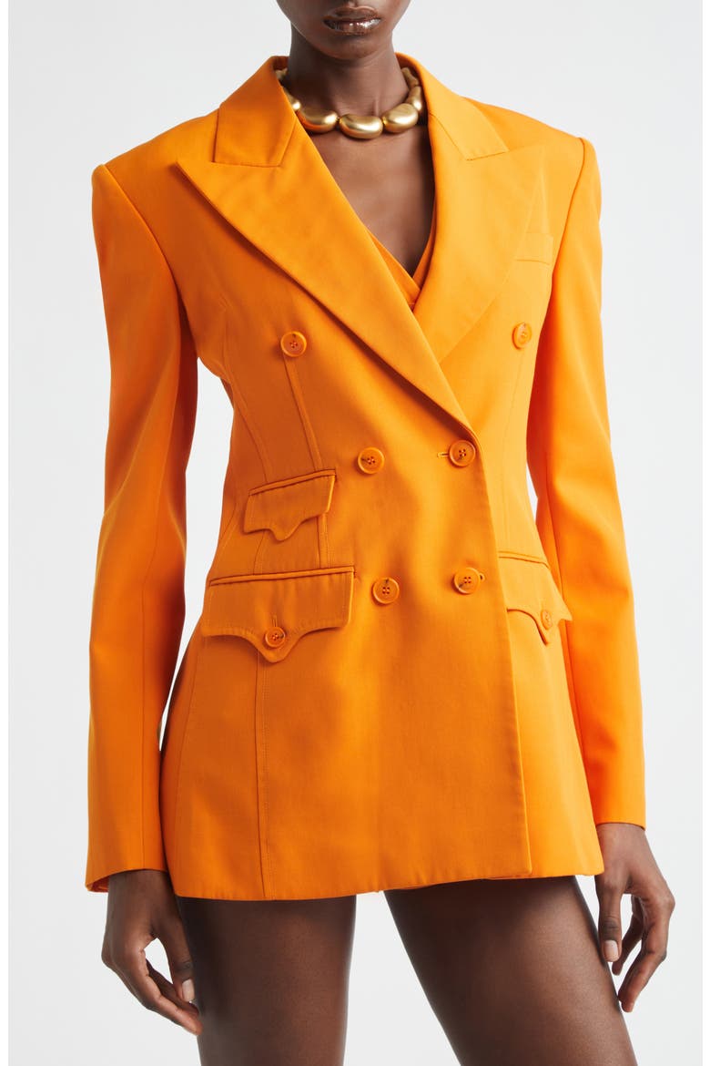 Alchemy Double Breasted Blazer, Alternate, color, SUNSET ORANGE
