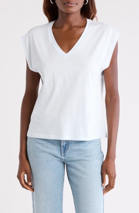 V-Neck Pima Cotton T-Shirt