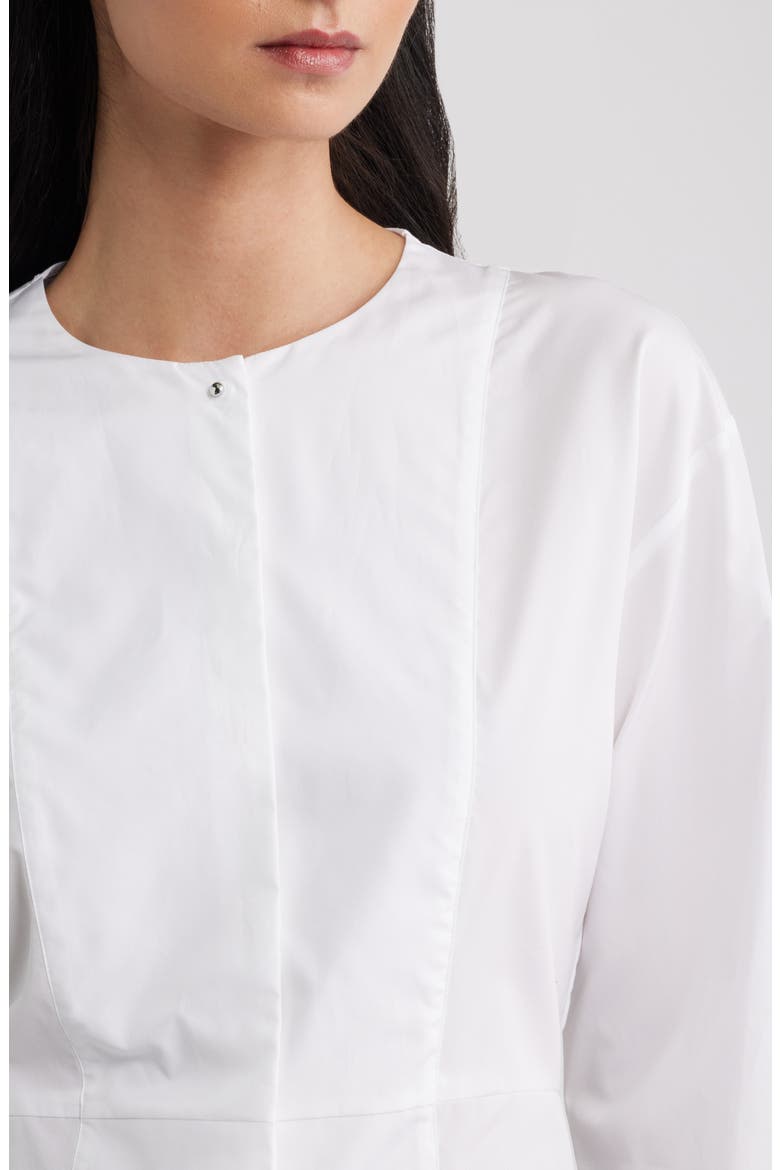 Cotton Peplum Top, Alternate, color, BRIGHT WHITE