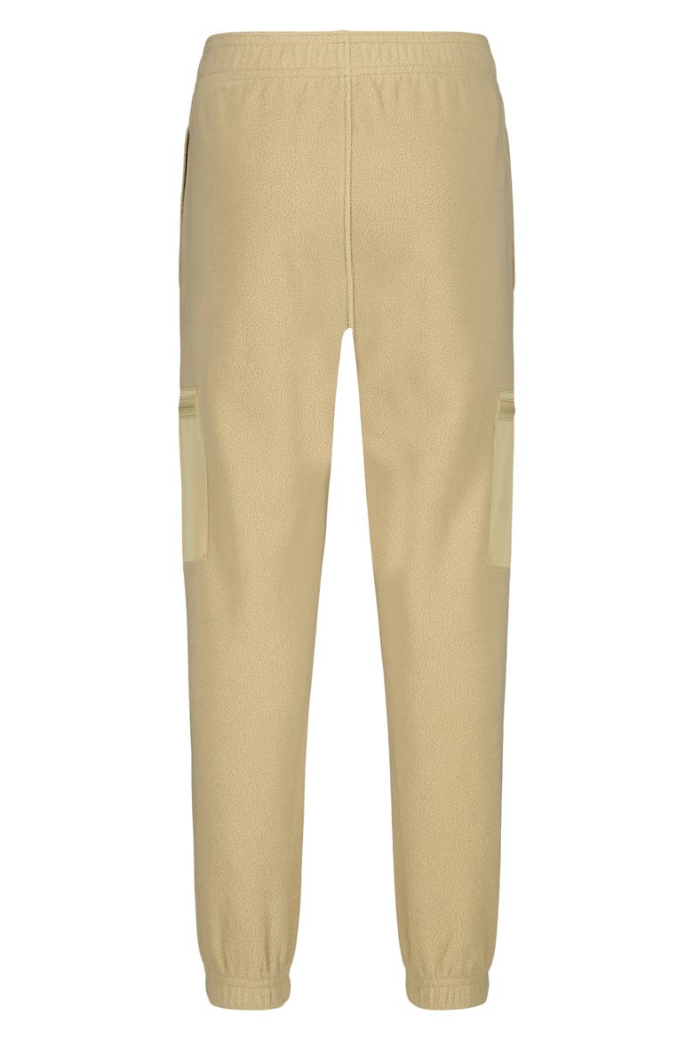 Kids' Micro Fleece Cargo Joggers, Alternate, color, FIELD KHAKI