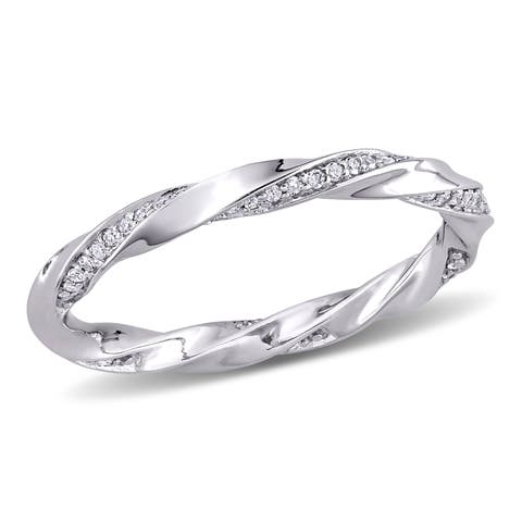 Diamond Twist Eternity Ring 10k