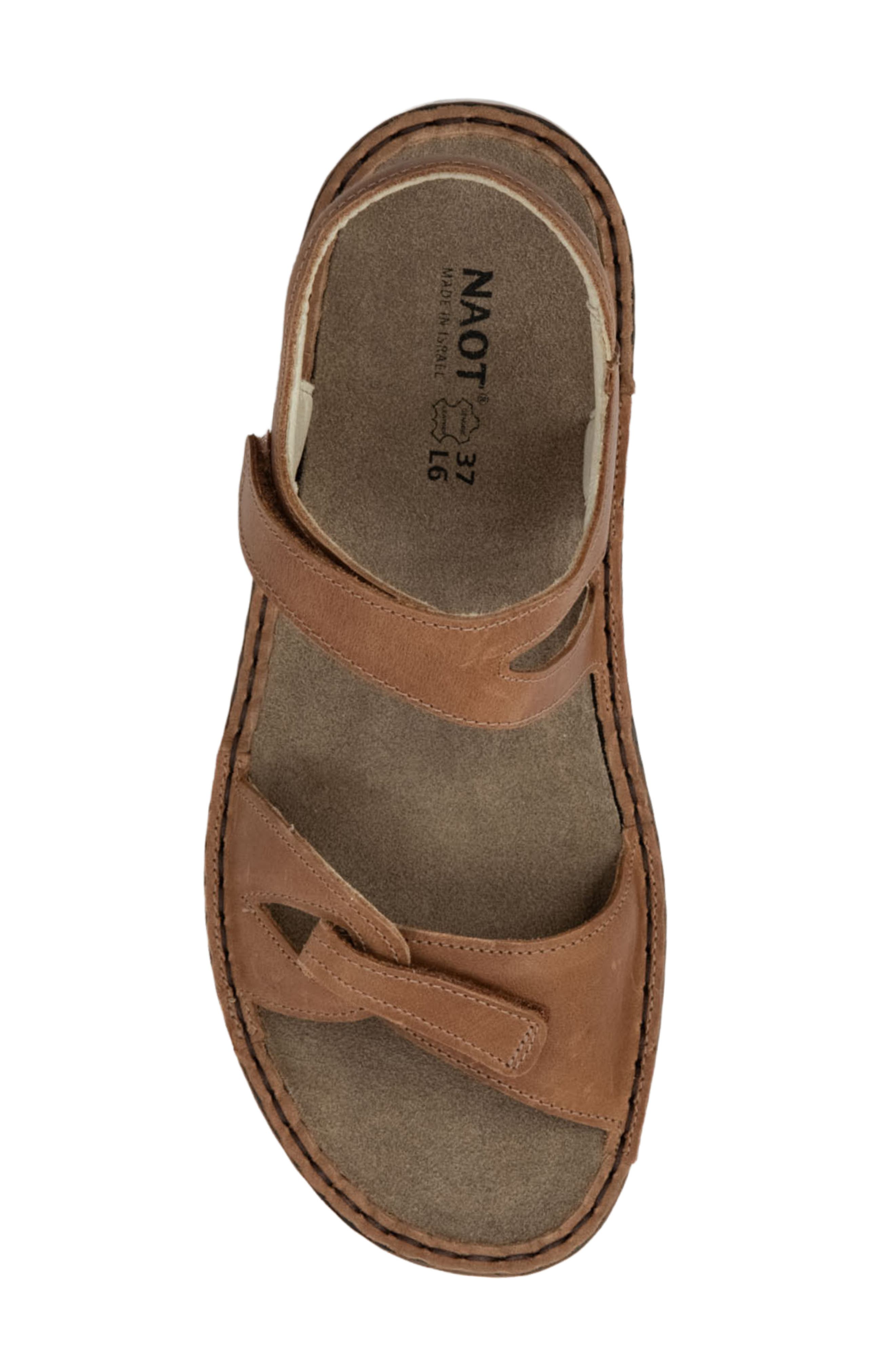 Evora Sandal, Alternate, color, LATTE BROWN LEATHER