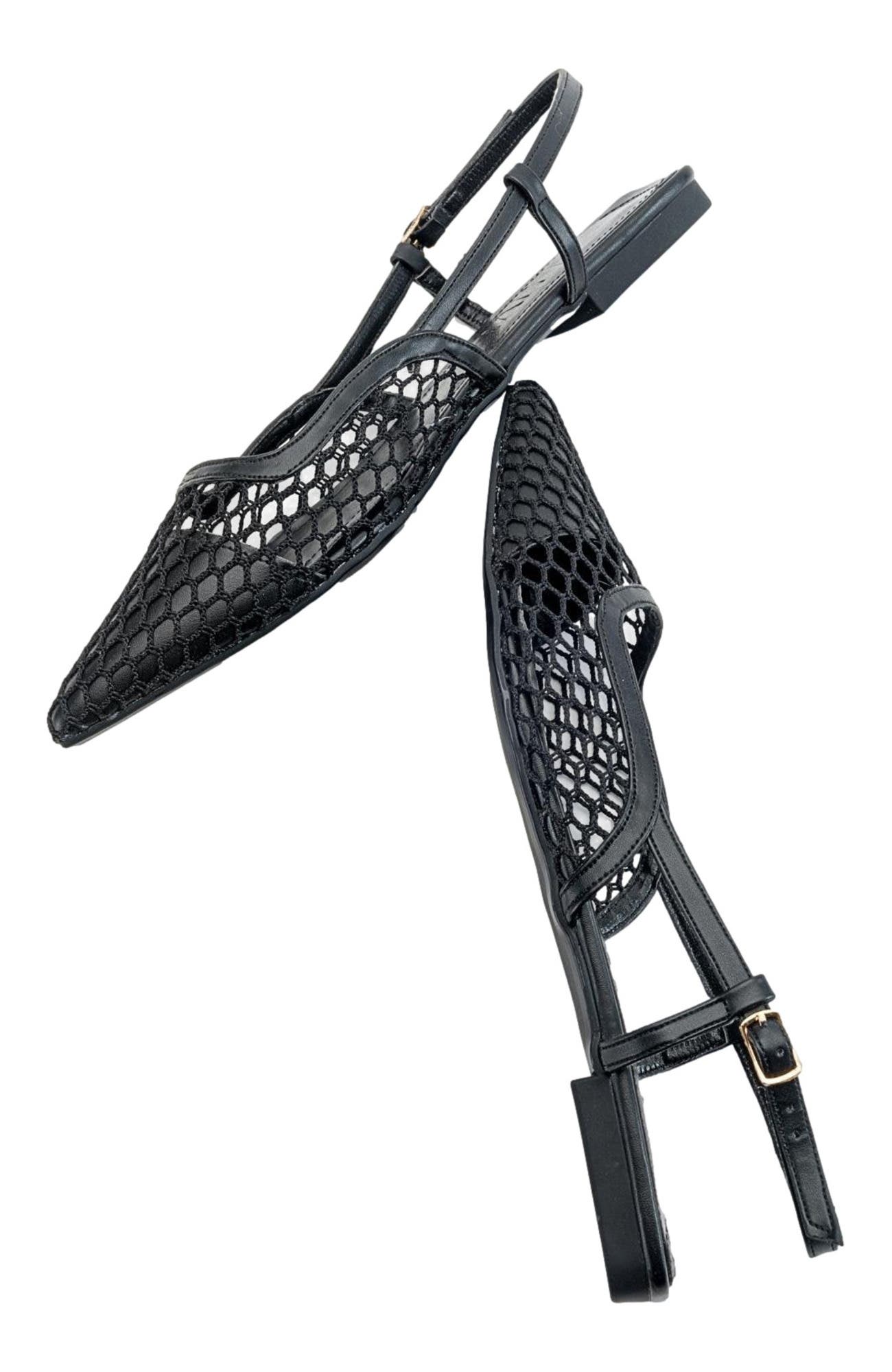 Prologue Shoes Brace Blue Mesh Flat Sandal, Alternate, color, 