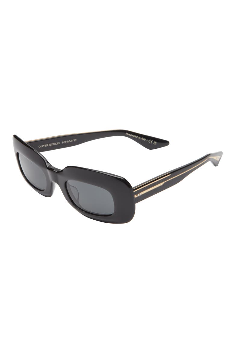 1966C 49mm Square Sunglasses, Alternate, color, BLACK