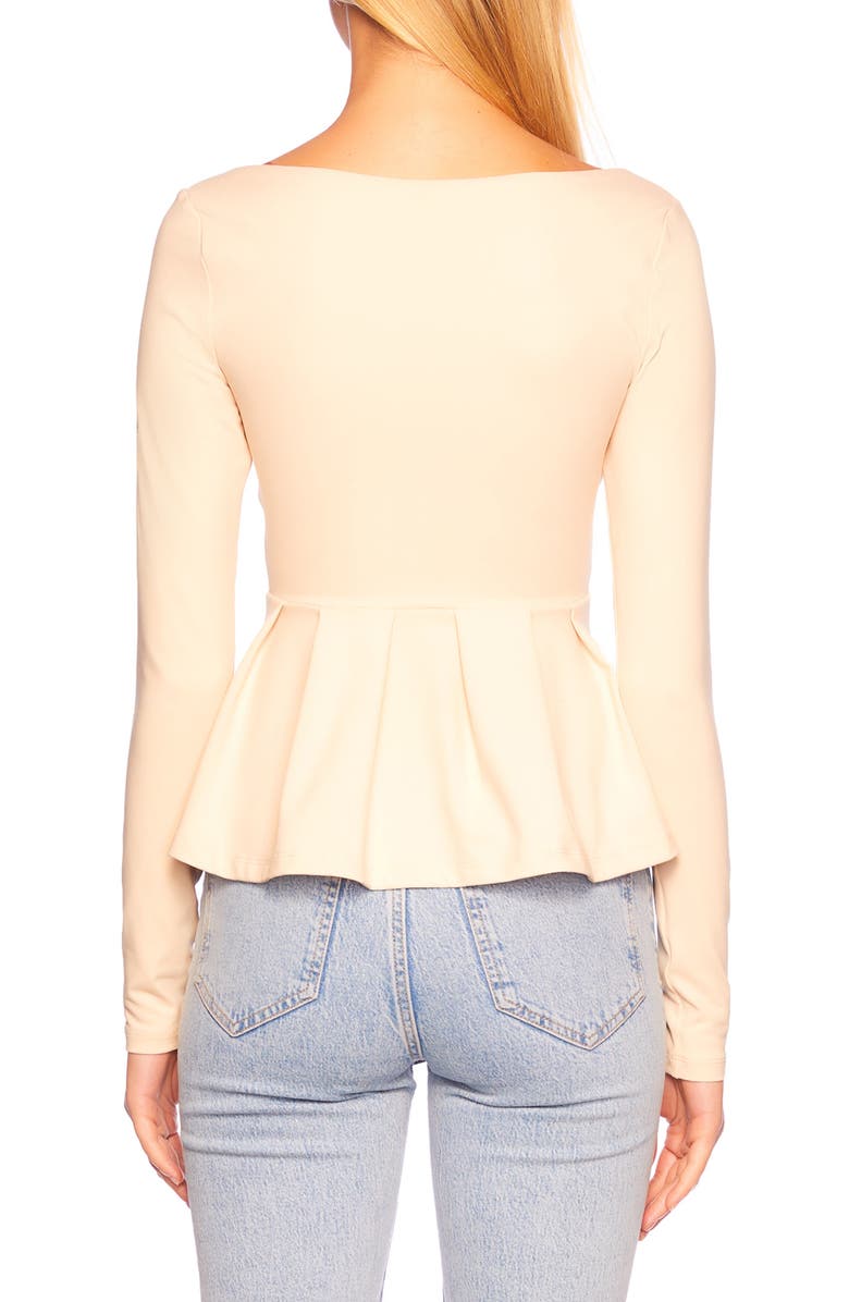 Susana Monaco Pleated Peplum Top, Alternate, color,