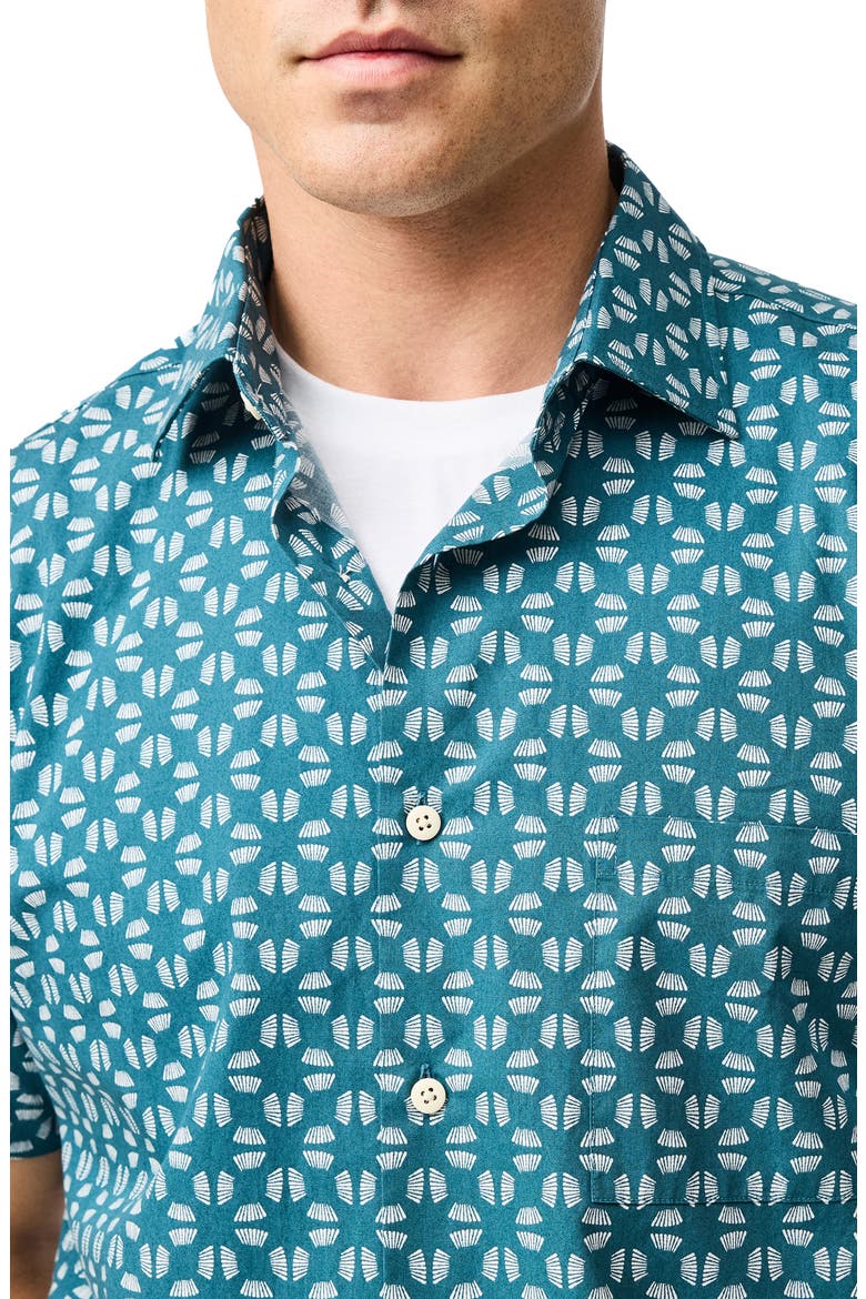 Crown Hill Short Sleeve Button-Up Shirt, Alternate, color, BLUESTONE