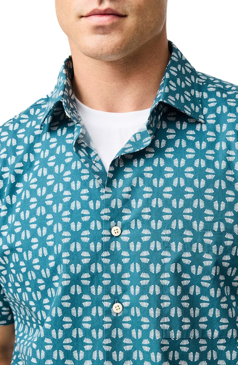 Rodd & Gunn Crown Hill Short Sleeve Button-Up Shirt, Alternate, color, Bluestone