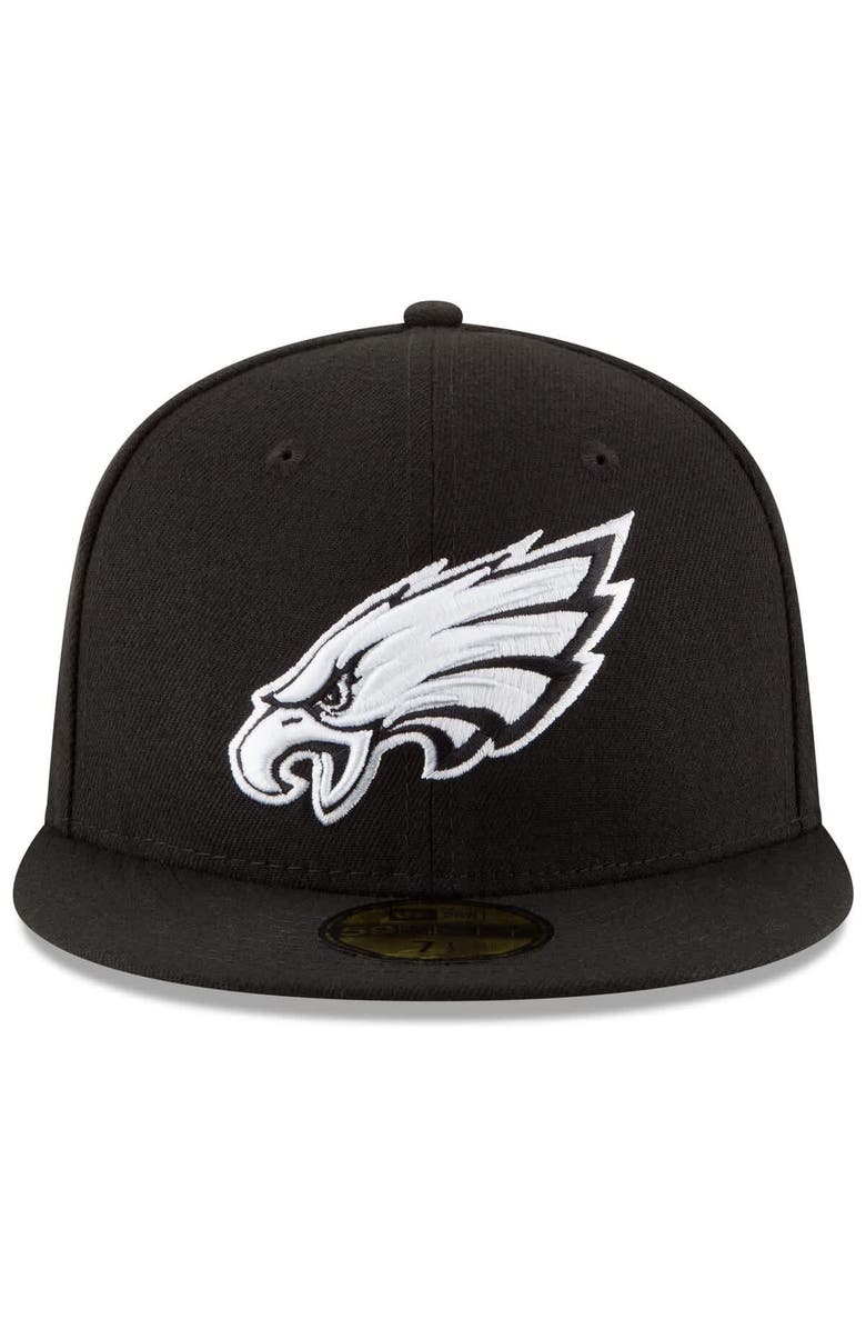 New Era Men's New Era Black Philadelphia Eagles Super Bowl LIX Champions Side Patch 59FIFTY Fitted Hat, Alternate, color, 
