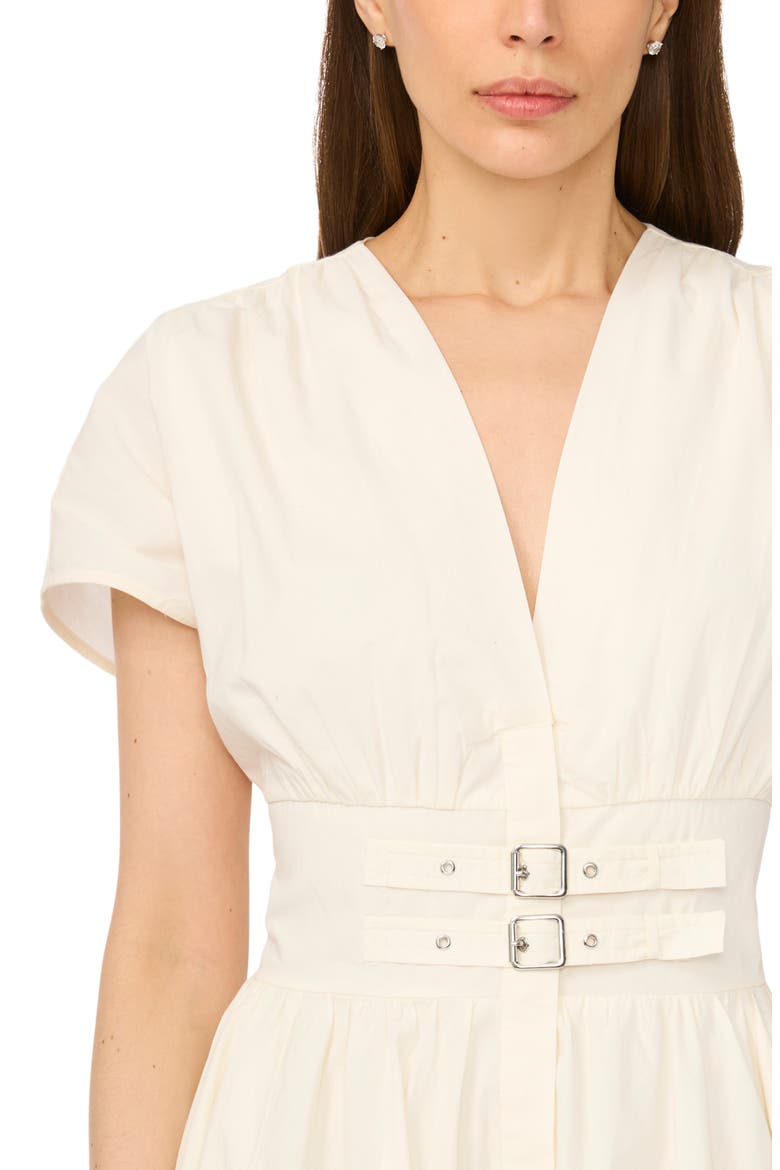 Double Belt Midi Dress, Alternate, color, SWEET IVORY