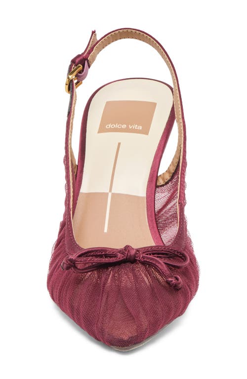Dolce Vita Yela Slingback Pointed Toe Pump In Purple