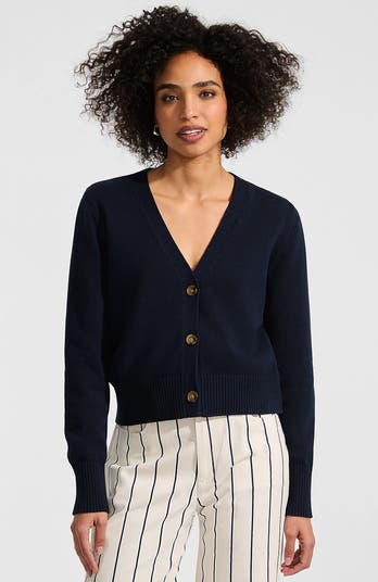 Lands' End Drifter Vneck Dress Cardigan Sweater | Nordstrom