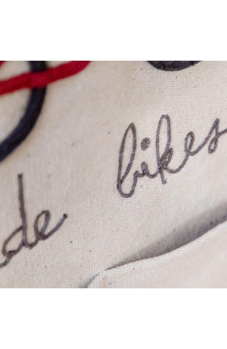 Lorena Canals Wall pocket hanger Cool Kids Ride Bikes, Alternate, color, Natural, Dark Grey, Dark Red