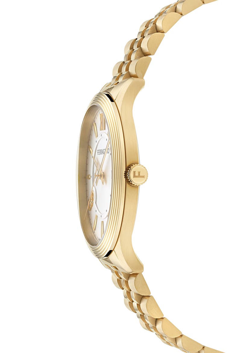 Duo Bracelet Watch, 40mm, Alternate, color, IP YELLOW GOLD