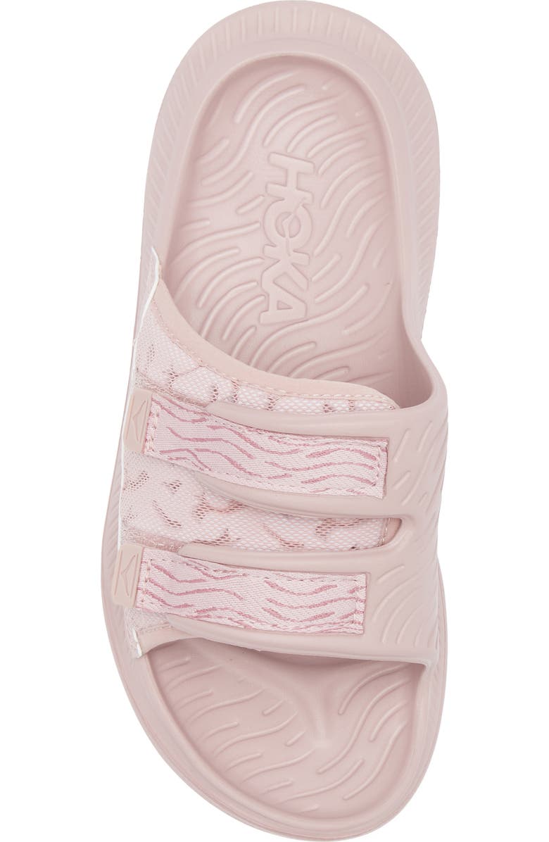 HOKA Gender Inclusive Ora Luxe Slide Sandal, Alternate, color, Pale Mauve / Wistful Mauve