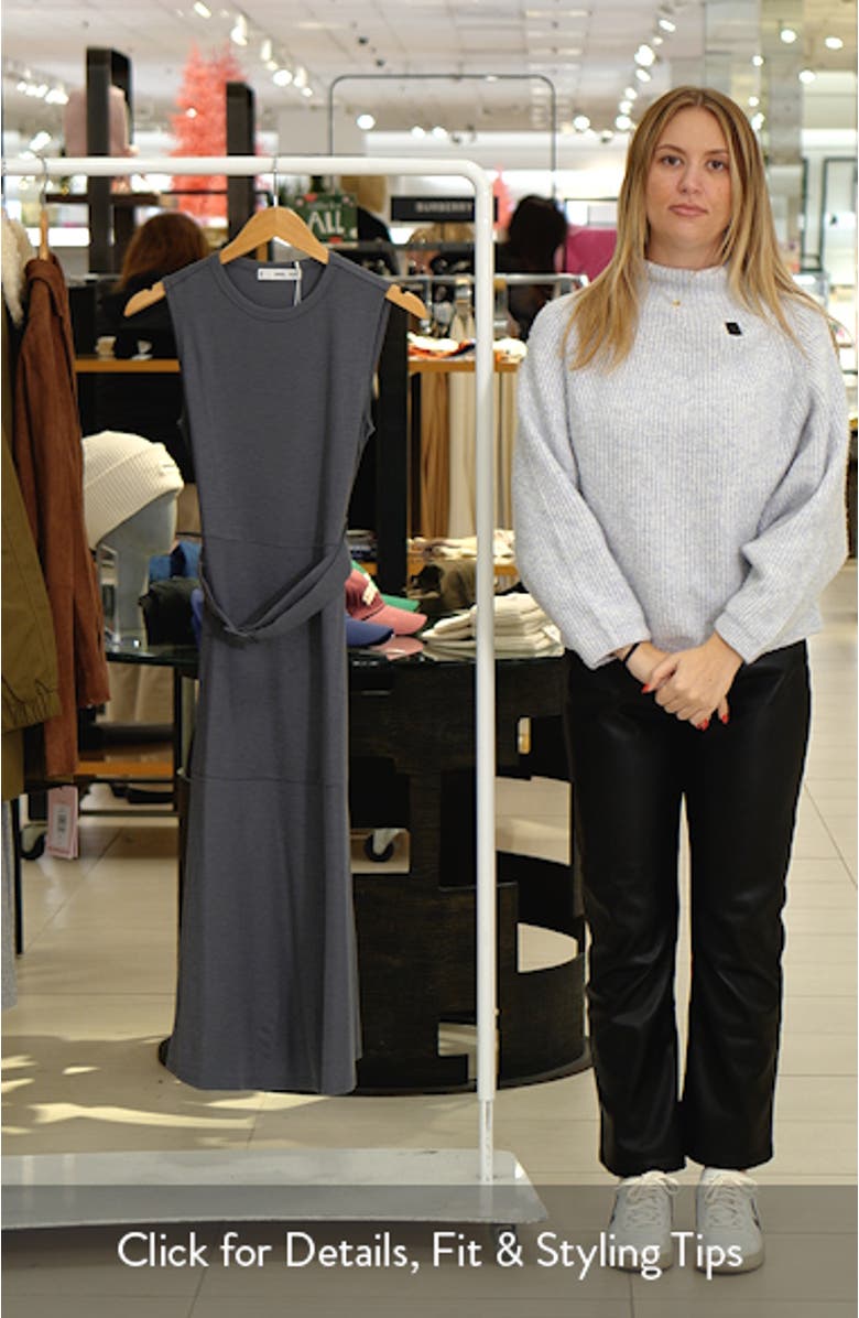 Belted Sleeveless Midi Dress, sales video thumbnail