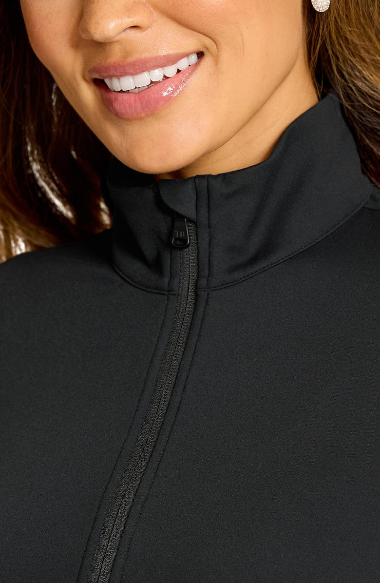 Tommy Bahama Abby UPF 30 Front Zip Jacket, Alternate, color, Black