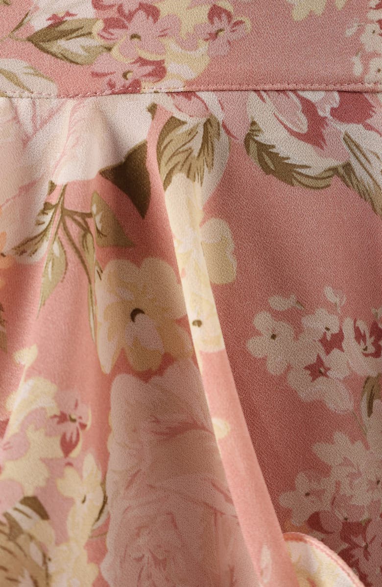 Petal & Pup Bouquet Tiered Halter Dress, Alternate, color, Pink