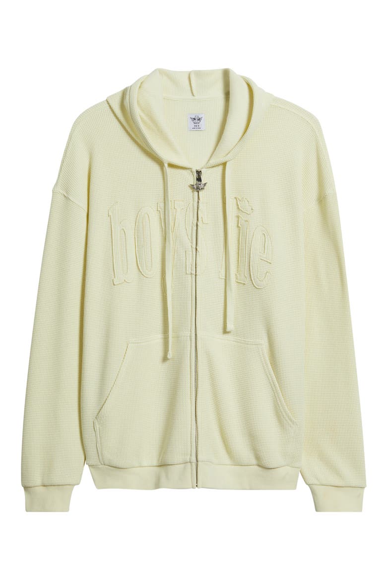 Butter Me UP Harley Zip Thermal Hoodie, Alternate, color, YELLOW